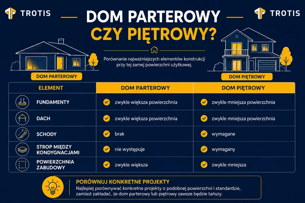 Dom parterowy czy piętrowy? Podstawowe różnice